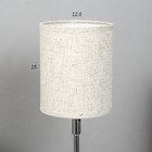 Лампа настольная 16012/1 E14 40 Вт дерево-хром 12.5×12.5×42 см - Фото 5