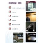 Светильник настенный светодиодный «Мастер К», 1 Вт, 3 LED, от батареек 3×ААА, d=6.5 см - Фото 3