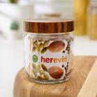 Банка стеклянная для сыпучих продуктов Herevin «Венге», 425 мл - Фото 3