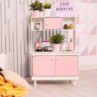 Игровая мебель «Детская кухня», интерактивная панель, раковина с водой, цвет розовый - фото 7760084