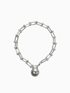 Браслет металл «Цепь» шар, цвет серебро, L=22 см - Фото 1