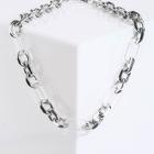 Колье «Цепь» полупрозрачные вставки, цвет серебро, L=50 см - Фото 1