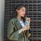 Колье «Цепь» полупрозрачные вставки, цвет серебро, L=50 см - Фото 3