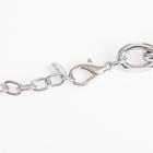 Колье «Цепь» полупрозрачные вставки, цвет серебро, L=50 см - Фото 2