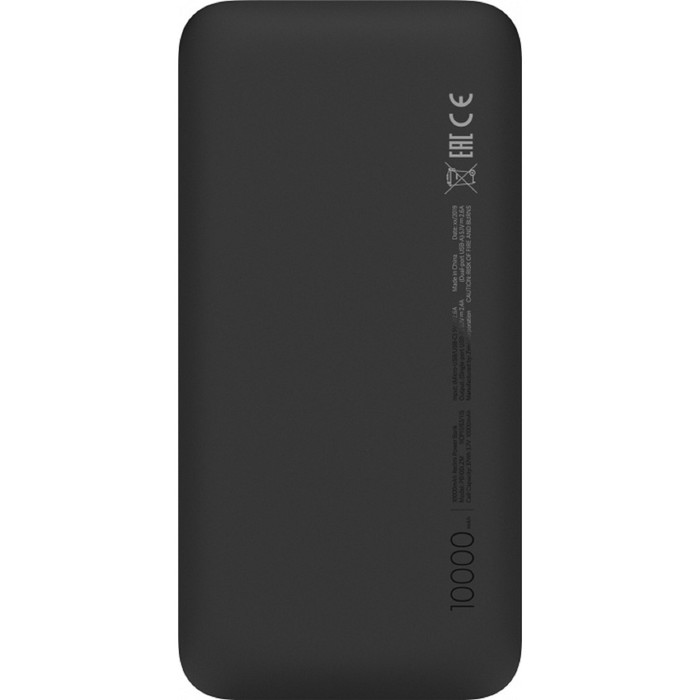 Внешний аккумулятор Xiaomi Redmi Power Bank VXN4305GL, 10000 мАч, черный - фото 51450948