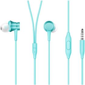 Наушники Xiaomi Piston Fresh Bloom HSEJ03JY, вакуумные,микрофон, 98дБ, 3.5мм,1.25м,голубые 5222583