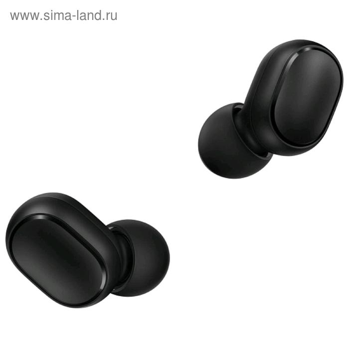 Наушники XIAOMI Mi True Wireless Earbuds Basic S, вакуумные, микрофон, черные (ZBW4502GL) - Фото 1