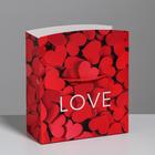 Пакет—коробка, подарочная упаковка, «Love», 23 х 18 х 11 см - фото 9566106