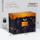 Пакет—коробка, подарочная упаковка, «Magic time», 23 х 18 х 11 см - фото 108443455