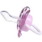 Соска - пустышка силиконовая ортодонтическая M&B, от 6 мес., с колпачком, фиолетовый - Фото 7