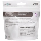 Соска - пустышка силиконовая ортодонтическая M&B, от 6 мес., с колпачком, фиолетовый - Фото 11