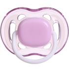 Соска - пустышка силиконовая ортодонтическая M&B, от 6 мес., с колпачком, фиолетовый - Фото 5