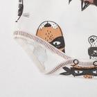 Боди с длинным рукавом детское, цвет белый/бандиты, рост 62 - Фото 3