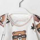 Боди с длинным рукавом детское, цвет белый/бандиты, рост 80 5195076