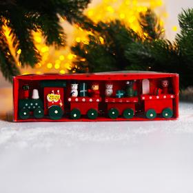 Новогодний декор «Сказочный поезд» 20×5×3 см