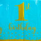 Скатерть «1 годик», 137×220 см, голубая - Фото 3