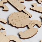 Деревянный пазл «Экскаватор» 20×20×4 см - фото 24438719