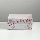 Коробка на 4 капкейка Be happy, 16 × 16 × 7.5 см - Фото 2