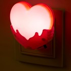 Ночник "Сердце" LED от сети МИКС 4х7х7 см RISALUX - Фото 4