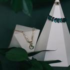 Колье-чокер «Симфония» с кругом, цвет белый в золоте, 30 см - Фото 2