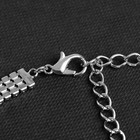 Колье-чокер «Симфония» с кругом, цвет белый в серебре, 30 см - Фото 3