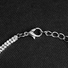 Кулон "Элегантность" нити, цвет белый в серебре, 30 см - фото 25672793