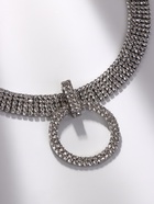 Колье-чокер «Симфония» блеск вечера, круг, цвет белый в серебре, 30 см - Фото 9