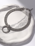 Колье-чокер «Симфония» блеск вечера, круг, цвет белый в серебре, 30 см - Фото 10