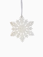 Ёлочная игрушка «Зимнее волшебство. Морозная снежинка», 13 см, белый - Фото 4