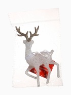 Ёлочная игрушка «Зимнее волшебство. Морозный олень», 7×15 см, бело-золотой - Фото 8