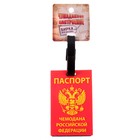 Бирка на чемодан резина «Паспорт чемодана Российской Федерации», 6.4 × 10 см - Фото 3