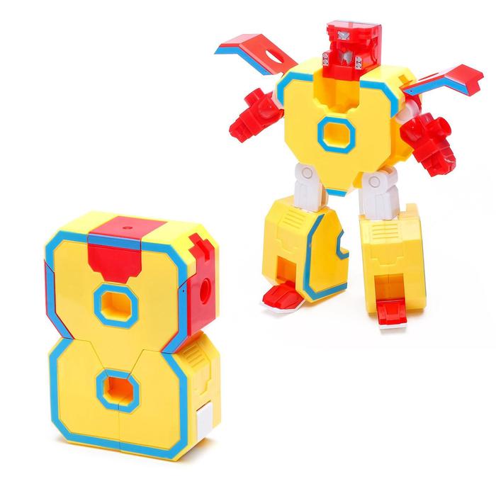 Робот «Робоцифры 8», трансформируется, в пакете - фото 1907130401