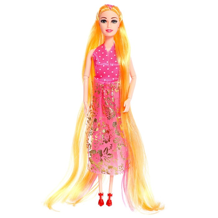 Кукла-модель шарнирная «Лида» в платье, МИКС - фото 1907130444