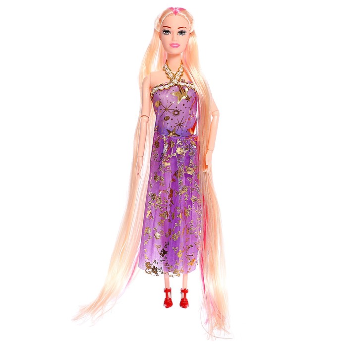 Кукла-модель шарнирная «Лида» в платье, МИКС - фото 1907130441