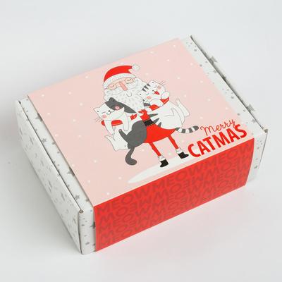 Набор подарочный новогодний «Этель» Merry catmas полотенце и аксессуары (5 предметов)