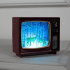 Светодиодная фигура «Телевизор с оленями» 10 × 8 × 4 см, пластик, батарейки CR2032х2, свечение мульти (RGB) - фото 9918026