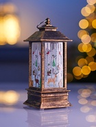 Светодиодная фигура «Фонарь с оленем» 5.5×13×5.5 см, пластик, батарейки AG13×3 (в комплекте), свечение тёплое белое 4843952