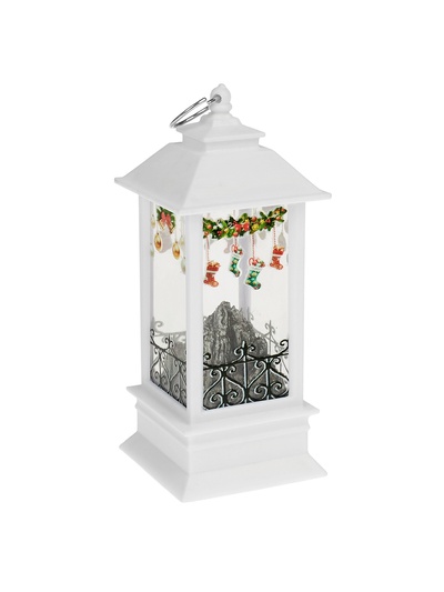 Светодиодная фигура «Камин с носками» 5.5×13×5.5 см, пластик, батарейки AG13×3 (в комплекте), свечение тёплое белое