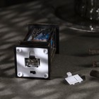 Светодиодная фигура «Фонарь с оленем» 5.5 × 13 × 5.5 см, пластик, батарейки AG13х3, свечение тёплое белое - фото 6163991