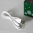 Светодиодная фигура «Подарок зелёный» 10 × 19 × 10 см, пластик, батарейки ААх3 (не в комплекте), USB, свечение тёплое белое - Фото 4