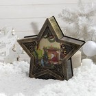 Светодиодная фигура «Дед Мороз с подарками» 26 × 26 × 7 см, пластик, батарейки ААх3 (не в комплекте), свечение тёплое белое - Фото 2