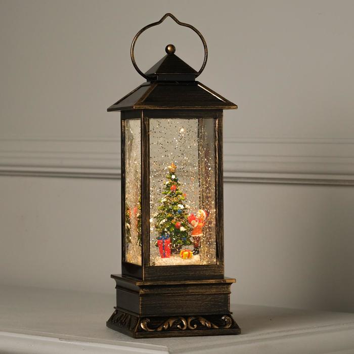 Светодиодная фигура «Ребёнок у ёлки» 10×27×10 см, пластик, батарейки ААх3 (не в комплекте), свечение тёплое белое