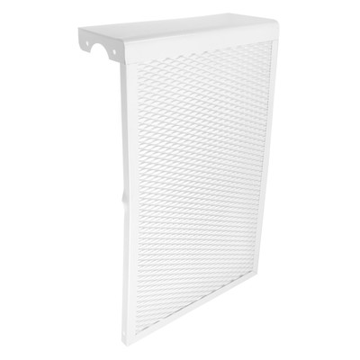 Экран на чугунный радиатор «Лидер», 390×610×150 мм, 4 секции, металлический, белый