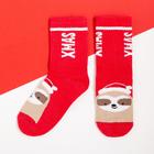 Носки детские KAFTAN "Ленивец" р-р 18-20, красный - Фото 1