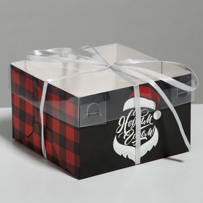 Коробка для капкейка «С Новым годом!», 16 х 16 х 10 см