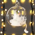 Фигурка - подвеска «Фея-бабочка, в юбке лепестке пушок, в шарике», ёлочная игрушка, 9×8×10 см - Фото 2