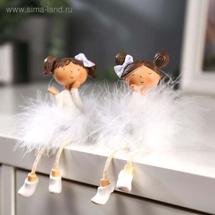 Фигурка полистоун «Малышка в пуховой юбке», 15×5×6 см, МИКС - Фото 1