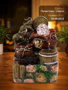 Фонтан настольный с подсветкой «Слоны и китайская монета», 20.5×14×11 см - Фото 2