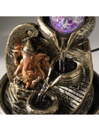 Фонтан настольный с подсветкой «Золотой Ганеша у природного фонтана», от сети, 20.5×15×15 см 5104413