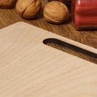 Доска разделочная двухсторонняя, прямоугольная, ручка вырез, 34×23×0.6 см - фото 21109567